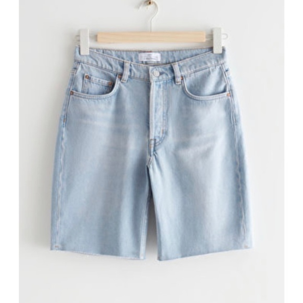& Other Stories Precious Cut Denim Shorts New with Tag